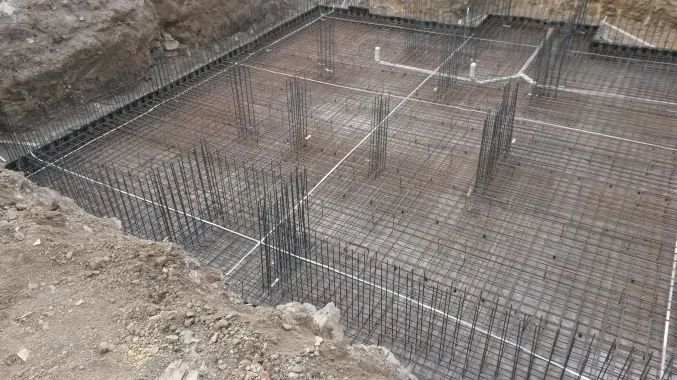 kirişsiz düz radye temel kalıp ve donatı imalatı