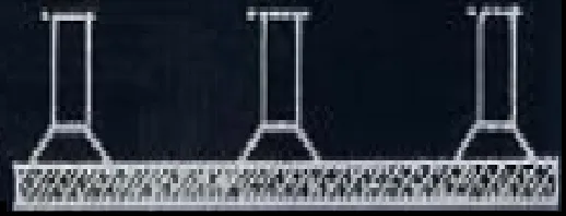 mantar şeklinde radye temeller kesit