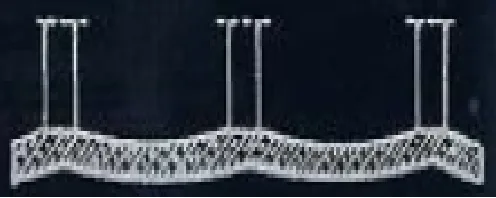 ters kemer şeklinde radye temel tonozlu kesit