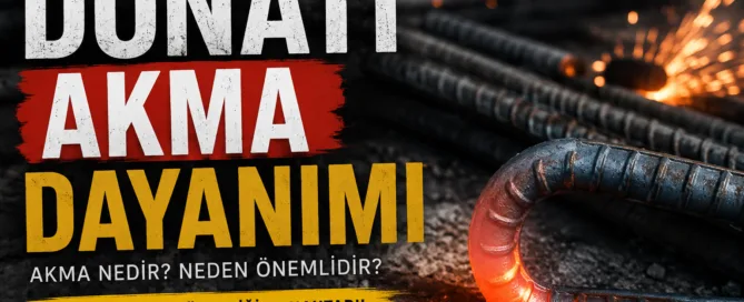 Donatı akma dayanımı, çeliğin plastik şekil değiştirmeye başladığı andaki gerilme değeridir ve betonarme tasarımında en önemli mekanik özelliklerden biridir.