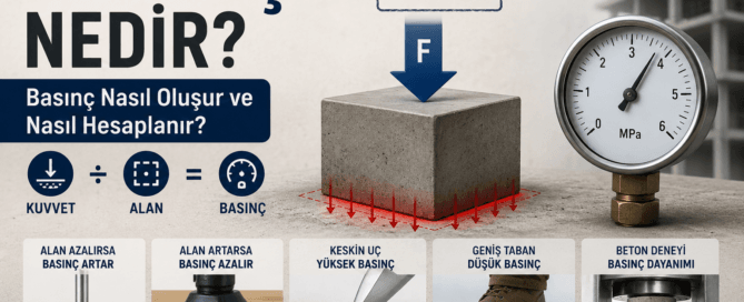 basınç nedir, nasıl oluşur, nasıl hesaplanır