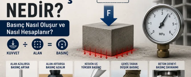 basınç nedir, nasıl oluşur, nasıl hesaplanır