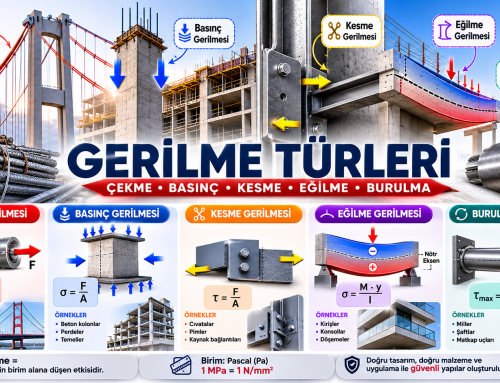 Gerilme Nedir? Çekme, Basınç, Kesme, Eğilme ve Burulma Gerilmeleri