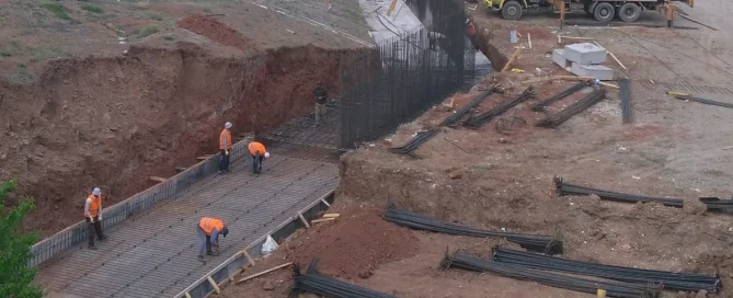 Konsol tip betonarme istinat duvarı imalat aşamaları